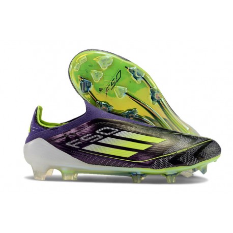 Botas de Fútbol adidas F50 Elite LL FG Morado Unity Blanco Limón Lúcido