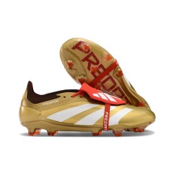 adidas 24 Predator Elite Tongue FG Dorado Blanco Rojo