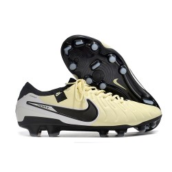 Nike Tiempo Legend 10 Elite FG Beige Negro