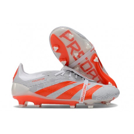 adidas 24 Predator Elite Tongue FG Gris Rojo