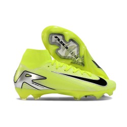 Nike Botas Mercurial Superfly X Elite FG Volt Plata Negro