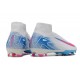Nike Botas Mercurial Superfly X Elite FG Blanco Azul Rosa