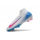 Nike Botas Mercurial Superfly X Elite FG Blanco Azul Rosa