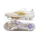 Botas de Futbol adidas F50+ Elite FG Ftwr Blanco Dorado Met