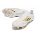 Botas de Futbol adidas F50+ Elite FG Ftwr Blanco Dorado Met