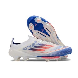 Botas de Futbol adidas F50+ Elite FG Ftwr Blanco Azul Lúcido Rojo
