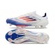 Botas de Futbol adidas F50+ Elite FG Ftwr Blanco Azul Lúcido Rojo