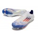 Botas de Futbol adidas F50+ Elite FG Ftwr Blanco Azul Lúcido Rojo