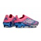 Botas de Futbol adidas F50+ Elite FG Solar Azul Ftwr Blanco Solar Rosa