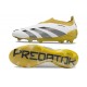 Zapatillas adidas Predator Elite Laceless FG Blanco Gris Dorado