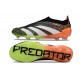 Zapatillas adidas Predator Elite Laceless FG Negro Blanco Naranja Verde