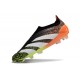 Zapatillas adidas Predator Elite Laceless FG Negro Blanco Naranja Verde