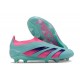 Zapatillas adidas Predator Elite Laceless FG Azul Rosa