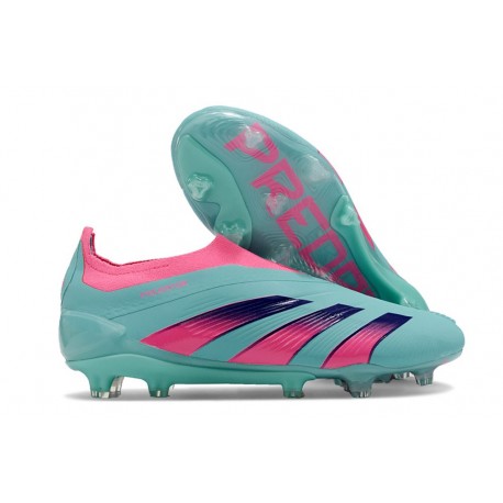 Zapatillas adidas Predator Elite Laceless FG Azul Rosa