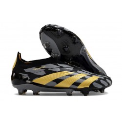 Zapatillas adidas Predator Elite Laceless FG Negro Dorado