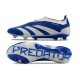 Zapatillas adidas Predator Elite Laceless FG Azul Blanco