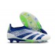 Zapatillas adidas Predator Elite Laceless FG Azul Blanco Verde