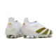 Zapatillas adidas Predator Elite Laceless FG Blanco Dorado