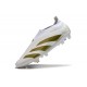 Zapatillas adidas Predator Elite Laceless FG Blanco Dorado