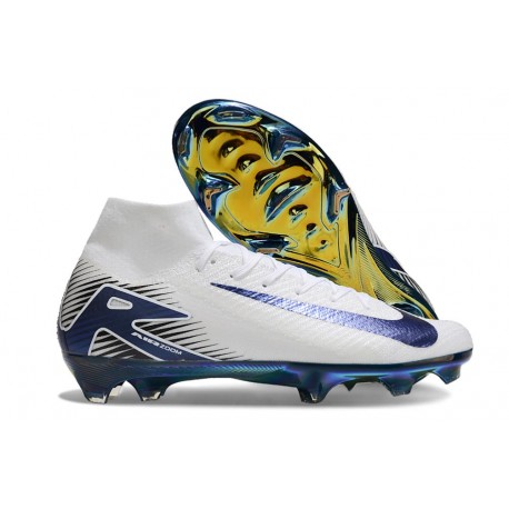 Nike Botas Mercurial Superfly X Elite FG Blanco Azul