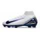 Nike Botas Mercurial Superfly X Elite FG Blanco Azul
