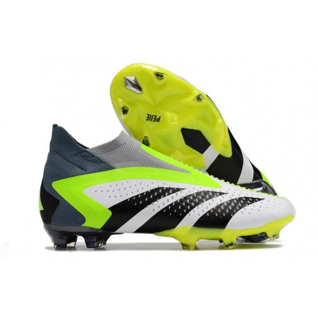 Botas adidas Predator Accuracy+ FG Blanco Negro Limón Lúcido