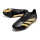 adidas Predator Elite L FG Bota Negro Dorado Met