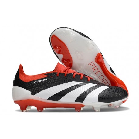 adidas Predator Elite L FG Bota Negro Blanco Rojo