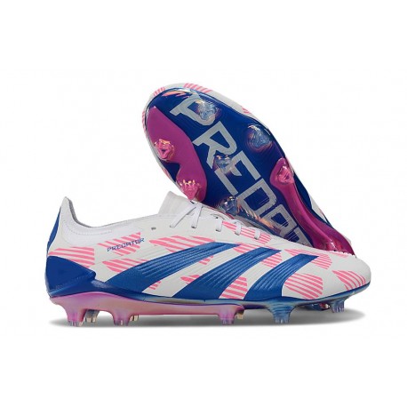 adidas Predator Elite L FG Bota Blanco Rosa Azul
