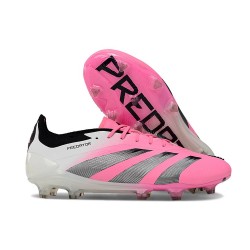 adidas Predator Elite L FG Bota Rosa Blanco Negro