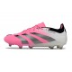 adidas Predator Elite L FG Bota Rosa Blanco Negro