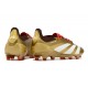 adidas Predator Elite L FG Bota Dorado Met Blanco Rojo