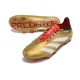 adidas Predator Elite L FG Bota Dorado Met Blanco Rojo