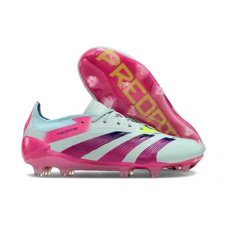 adidas Predator Elite L FG Bota Casi Azul Rosa