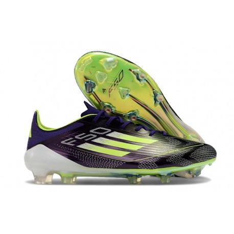 Zapatillas adidas F50 Elite LL FG Morado Unity Blanco Limón Lúcido