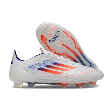 Zapatillas adidas F50 Elite LL FG Blanco Rojo Azul