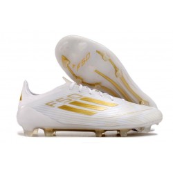 Zapatillas adidas F50 Elite LL FG Ftwr Blanco Dorado Met