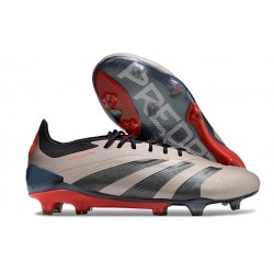 adidas Predator Elite L FG Bota Platino Met Aurora Negro Carbón