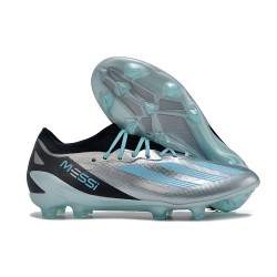 adidas X Crazyfast Messi.1 FG Bota Plateado Met Azul Felicidad Negro