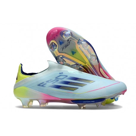 adidas F50 + Sin Cordones FG Casi Azul Azul Semilúcido Semi Amarillo Solar
