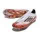 adidas F50 + Sin Cordones FG X Messi Blanco Rojo Negro