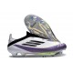 adidas F50 + Sin Cordones FG X Messi Ftwr Blanco Negro Morado Unity