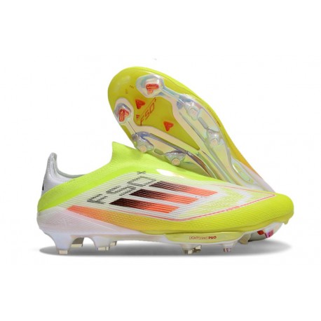 adidas F50 + Sin Cordones FG Amarillo Negro