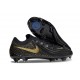Tacos Nike Phantom Luna II Elite FG L Negro Mtlc Dorado Moneda