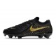Tacos Nike Phantom Luna II Elite FG L Negro Mtlc Dorado Moneda