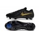 Tacos Nike Phantom Luna II Elite FG L Negro Mtlc Dorado Moneda