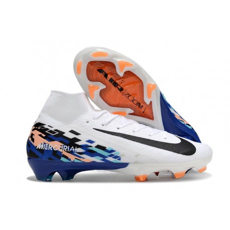 Nike Zoom Mercurial Superfly X Elite FG Blanco Azul Negro
