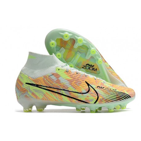 Nike Mercurial Superfly 9 Elite AG-Pro Casi Verde Oscuro Azul Total Naranja