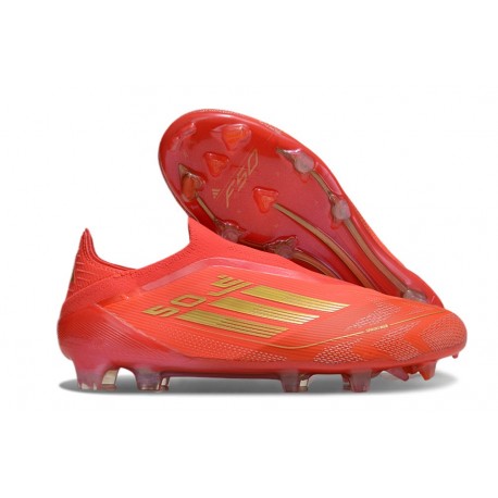 Botas de Fútbol adidas F50 Elite LL FG Rojo Dorado Met Rojo Vivo