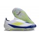 Botas de Fútbol adidas F50 Elite LL FG Blanco Amarillo Solar Azul Lúcido